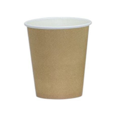 Стакан картонный 250мл, 1сл., 50шт/упак, крафт
