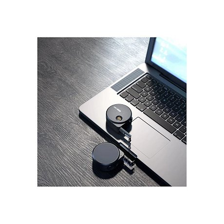 Рулетка Deli HS EHT8316, 3м х 16 мм, Soft Touch, черный
