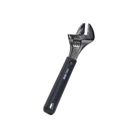 Ключ разводной Deli HS EHT1508, 210 мм, раскрытие губок 0-28 мм, Soft Touch, черный
