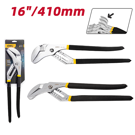 Клещи Deli YS EDL2616, переставные, 400 мм