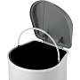 Урна для мусора IDEA 19л, пластик, с педалью, мрамор