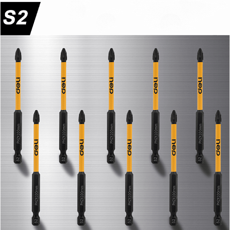 Бита Deli YS EDL251150, ударная, 10 шт., PH2 x 150 мм