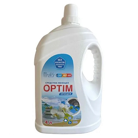 Средство для стирки Optim Орхидея 4 л, жидкое