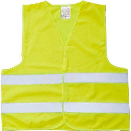 Жилет сигнальный р-р 52-54, липучка, желтый
