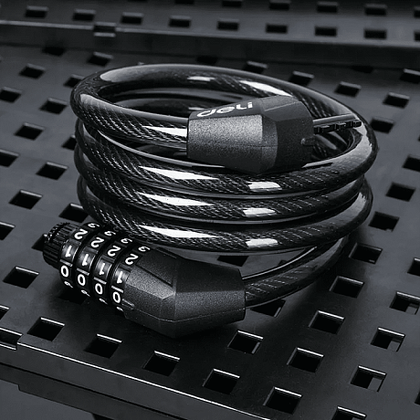 Замок тросовый велосипедный Deli YS EDL508051, 10 x 1200 мм, кодовый