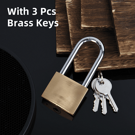 Замок навесной Deli YS EDL508506, 60 мм, автомат, 3 ключа, защита от влаги