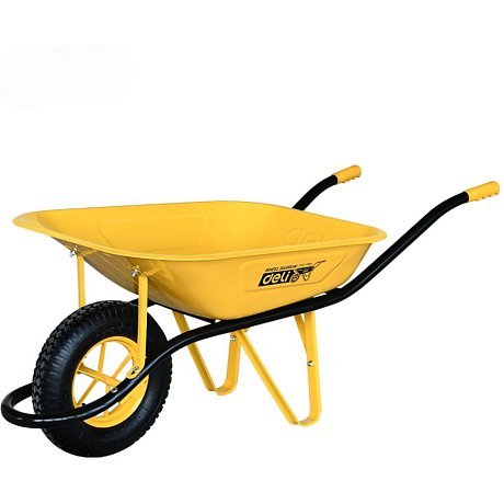 Тачка строительная Deli YS EDL436065, 65 л, 130 кг, 1 пневмоколесо, 4.80/4.00-8
