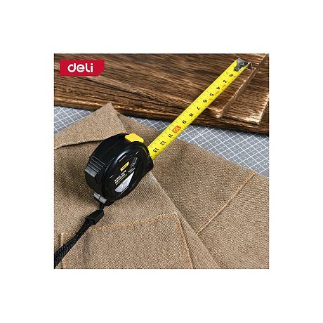 Рулетка Deli YS EDL9003P, 3 м х 16 мм, желтый, черный