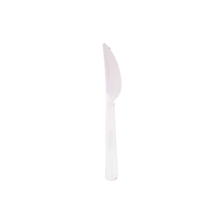 Пластиковый нож одноразовый, 100 шт/упак, белый