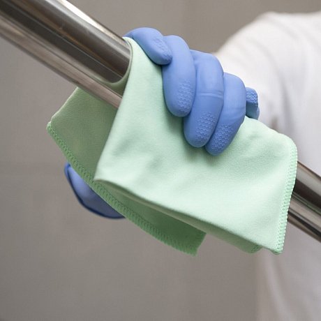 Перчатки латексные HQ Profiline, р-р M, с х/б покрытием, синий