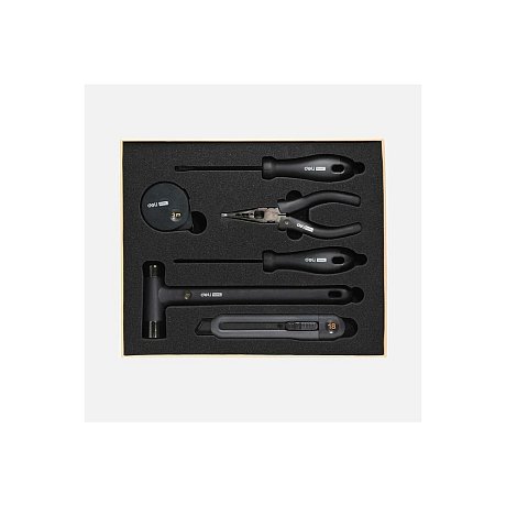 Набор ручного инструмента Deli HS EHT0006, 6 предметов, Soft Touch, черный