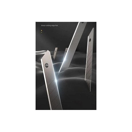 Нож строительный Deli HS EHT4009, 9 мм, Soft Touch, черный