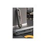 Нож строительный Deli HS EHT4008, 135x30 мм, трапеция, Soft Touch, черный
