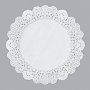 Салфетки бумажные ажурные AVIORA, d=16 см, белый, 250 шт