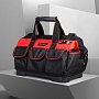 Сумка для инструментов Deli RS DL430316, 380х210х280 мм, ткань Oxford, пластиковое дно, черный, красный