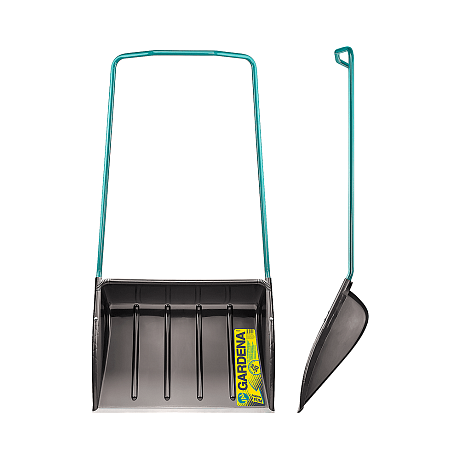 Скрепер для снега val Gardena Amigo, 730x560x1500, морозостойкий полипропилен, ребра жесткости, стальная рукоятка, графит