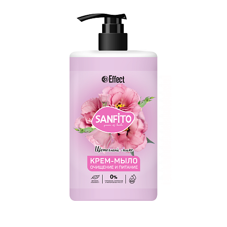 Мыло-крем "Effect Sanfito", 1 л, цветочный микс