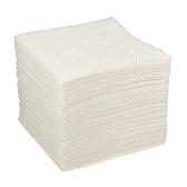 Салфетки бумажные, 1 слой, 100 шт/упак, 24х24 см, белый