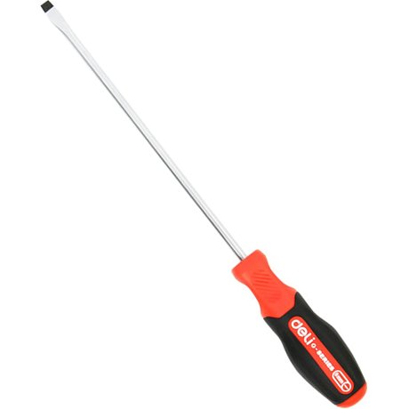 Отвертка Deli RS EDL3449, SL6x150 мм, черный, красный