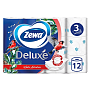 Бумага туалетная Zewa Deluxe, 12 рулонов, 3 слоя, белый