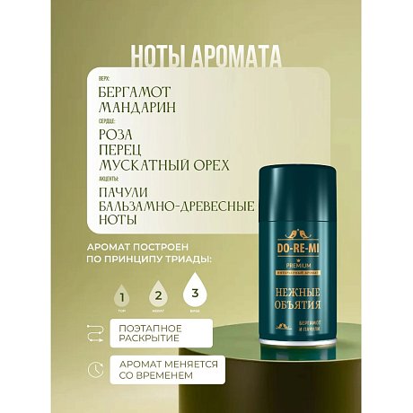 Освежитель воздуха До-Ре-Ми Нежные объятия, аэрозоль, Премиум, 250 мл (сменный баллон)