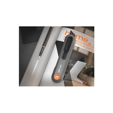 Набор ножей строительных Deli HS EHT4003, 3 шт (ножи 9мм/18мм/трапеция), Soft Touch, оранжевый