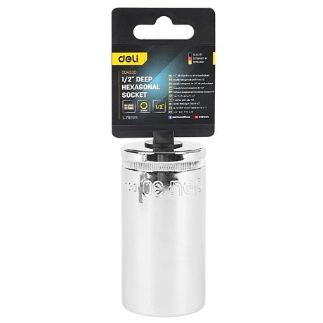 Головка торцевая шестигранная Deli YS EDQ4330 1/2