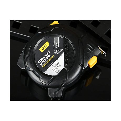 Рулетка Deli YS EDL9005P, 5 м х 19 мм, желтый, черный