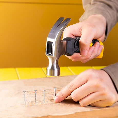 Молоток-гвоздодер Deli YS EDL441008, 0,25 кг, фибергласовая рукоятка