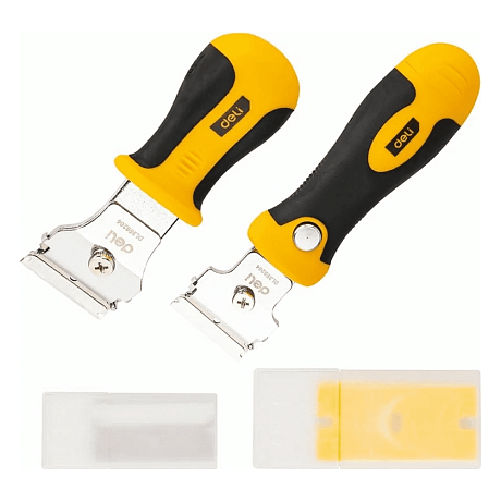 Набор скребков Deli YS EDL359204, 105 x 50 мм, 2 шт., 10 лезвий в комплекте