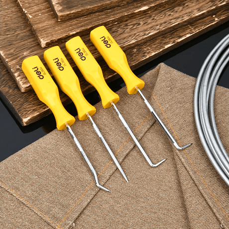 Набор крючков для слесарных работ Deli YS EDL3104, 4 шт, пластиковая рукоятка