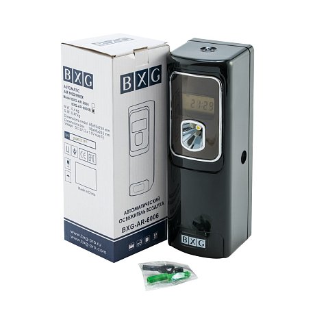 Диспенсер для аэрозольного освежителя воздуха BXG-AR-6006B, электронный, черный