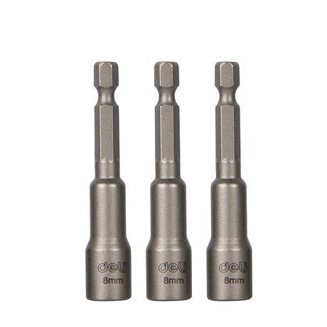 Набор насадок шестигранных магнитных Deli YS EDL4808T, 8 мм, HEX 1/4