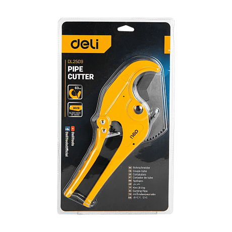 Труборез Deli YS EDL2509, для пластиковых труб, 3-63 мм