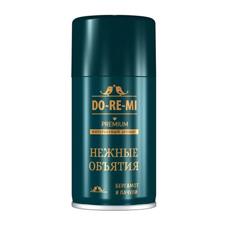 Освежитель воздуха До-Ре-Ми Нежные объятия, аэрозоль, Премиум, 250 мл (сменный баллон)
