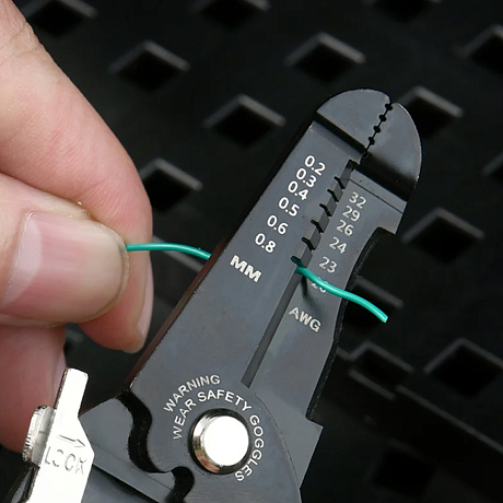 Инструмент для снятия изоляции Deli RS EDL383028, 180 мм, 0.2- 0.8 мм