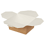 Контейнер бумажный 600 мл Fold Box, 130/110х110/90х65, 50 шт/упак, крафт