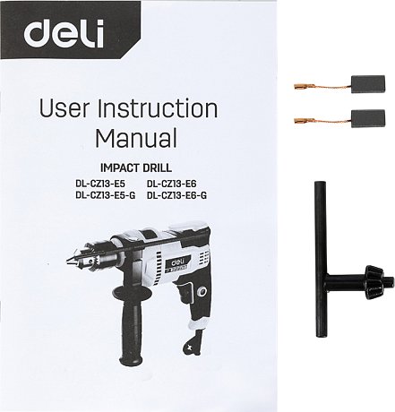 Дрель Deli YS EDL-CZ13-E5 Ударная 650 Вт, 3000 об/мин, 1 скорость 