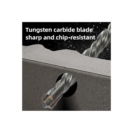 Бур по бетону Deli YS EDH-YCZ16012-E1, 12x160 мм, X-Tip, SDS-PLUS