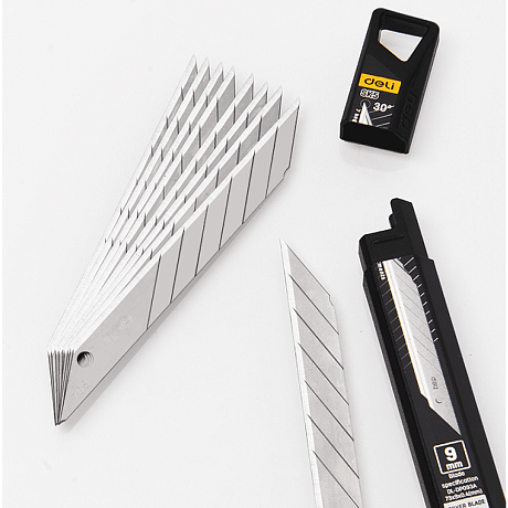 Лезвие для строительного ножа Deli EDL-DP093A, 9 мм, 10 шт.