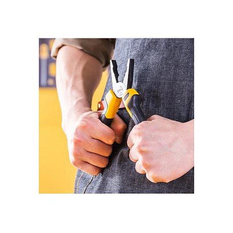 Плоскогубцы Deli YS EDL2007Z, 180 мм., желтый, черный