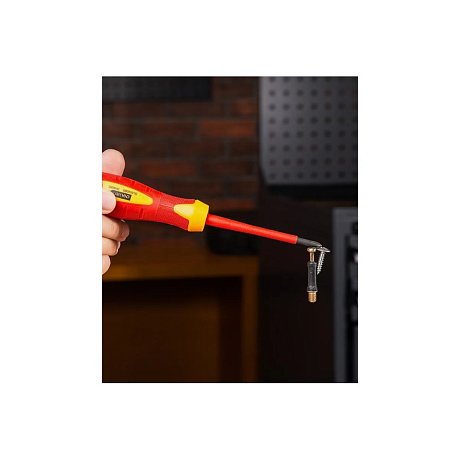 Отвертка диэлектрическая Deli YS EDL514080, PH1х80 мм, желтый, красный