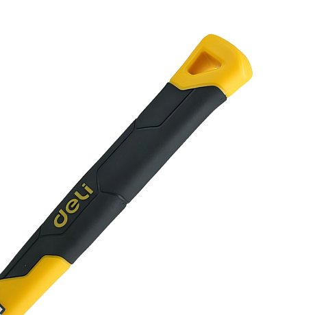 Киянка Deli YS EDL5808, резиновая, фибергласовая рукоятка, черная, белая