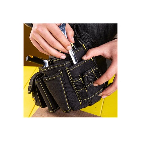 Сумка для инструментов поясная Deli YS EDL-P5, 250х140х210 мм, ткань Oxford, черный