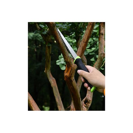 Пила-нож садовая Deli GS EDL580651, 170 мм, 8TPI, черный, зеленый