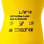 Перчатки латексные HQ Profiline, р-р L, с х/б покрытием, желтый