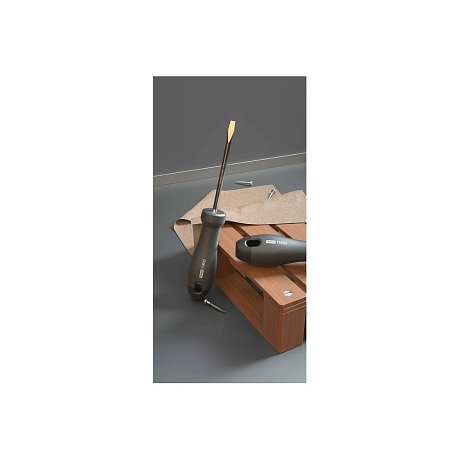 Набор отверток Deli HS EHT1002, 2 шт.(PH1х100,SL5х100), Soft Touch, черный
