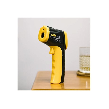 Термометр инфракрасный Deli YS EDL333380, -30-380℃, LCD дисплей, желтый, черный