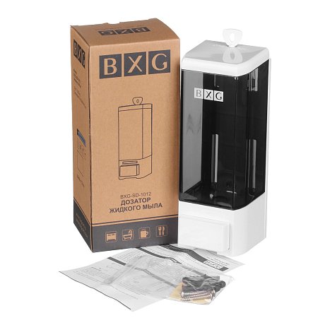 Диспенсер для жидкого мыла BXG SD-1012, 0.5 л, белый