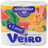 Полотенца бумажные  Veiro "Classic Plus", 2-сл